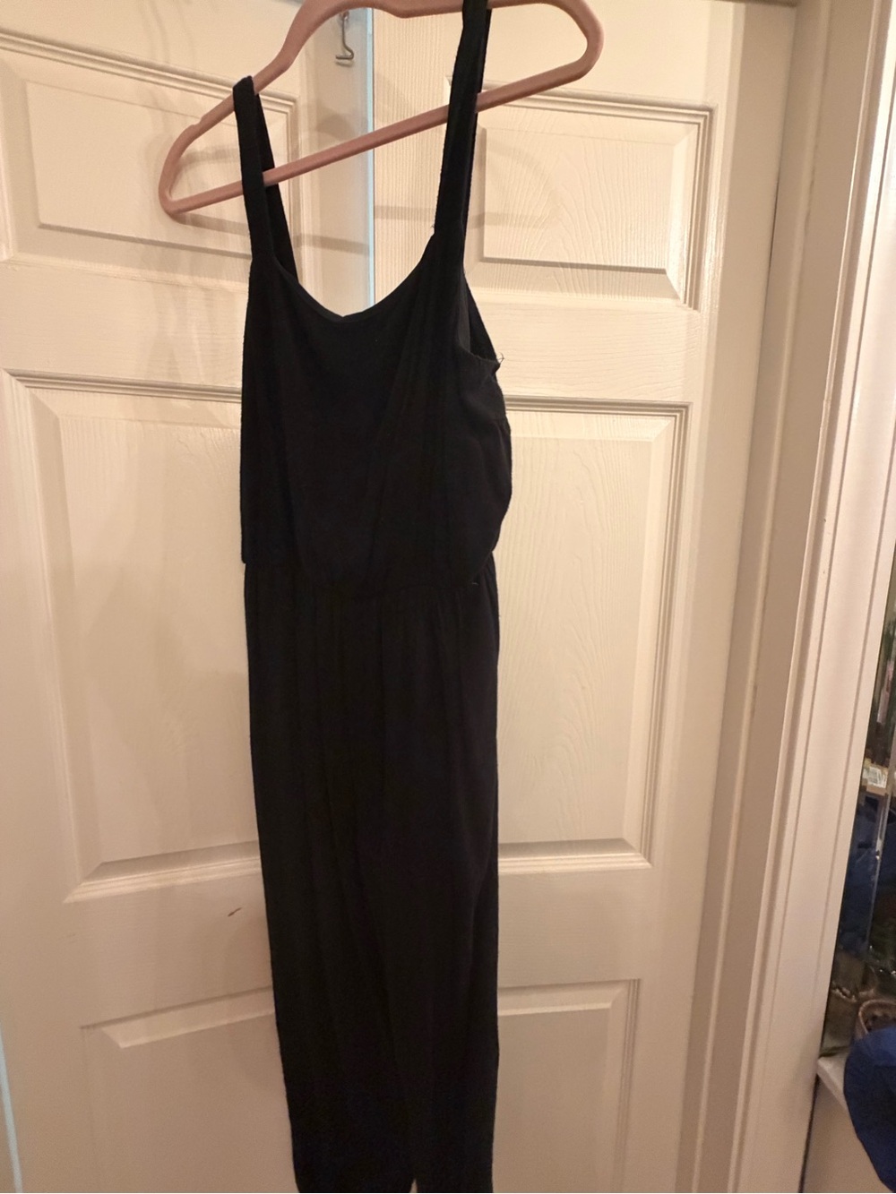Xhilaration Black Sleeveless Jumpsuit with Scoop Neck